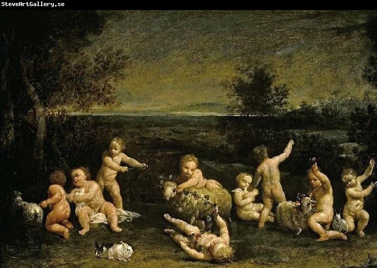 Giuseppe Maria Crespi Cupids Frollicking